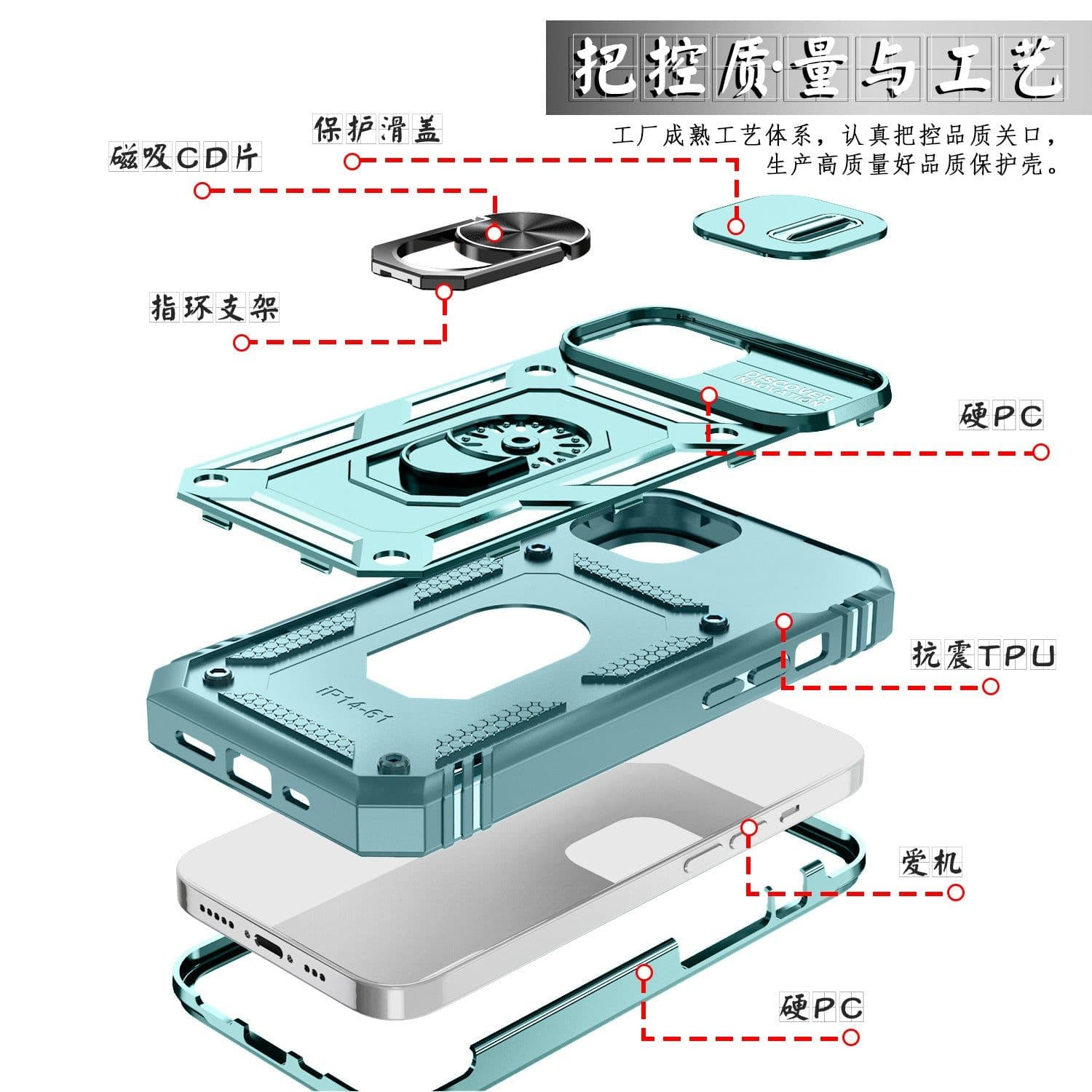 image-Sergeant iPhone 15 Plus Case with Ring Holder