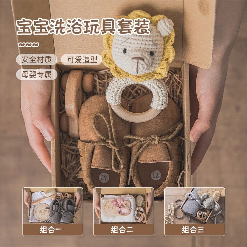 image-Baby Bath Toy Set, Chewable Comfort Toys