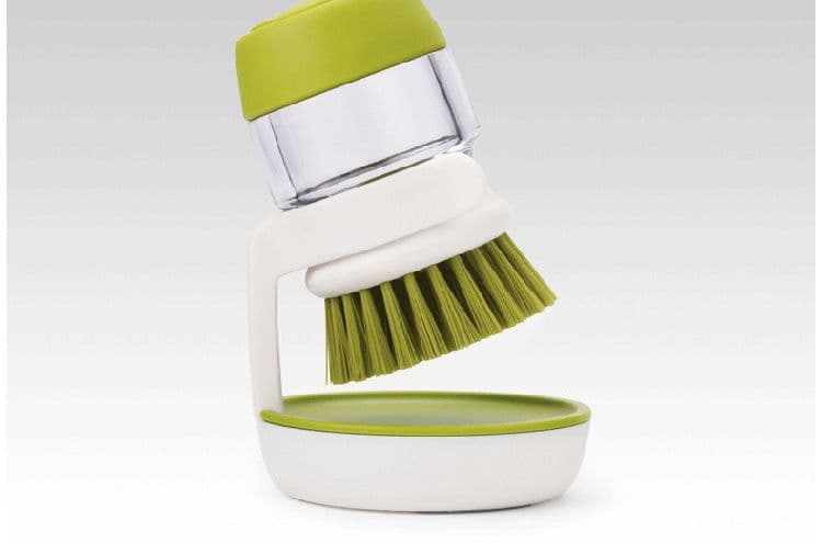 image-Kitchen Brush with Detergent Dispenser