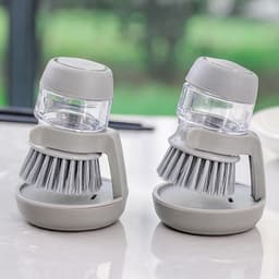 image-Kitchen Brush with Detergent Dispenser
