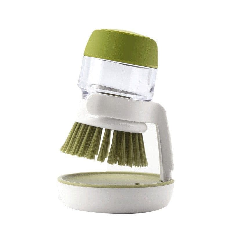 image-Kitchen Brush with Detergent Dispenser
