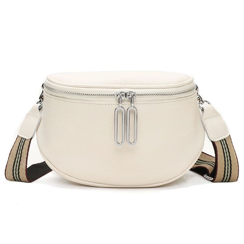image-Genuine Leather Saddle Bag Crossbody Single Shoulder
