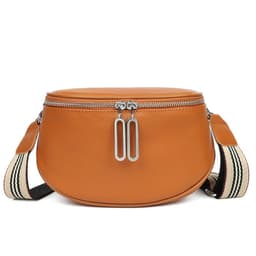image-Genuine Leather Saddle Bag Crossbody Single Shoulder