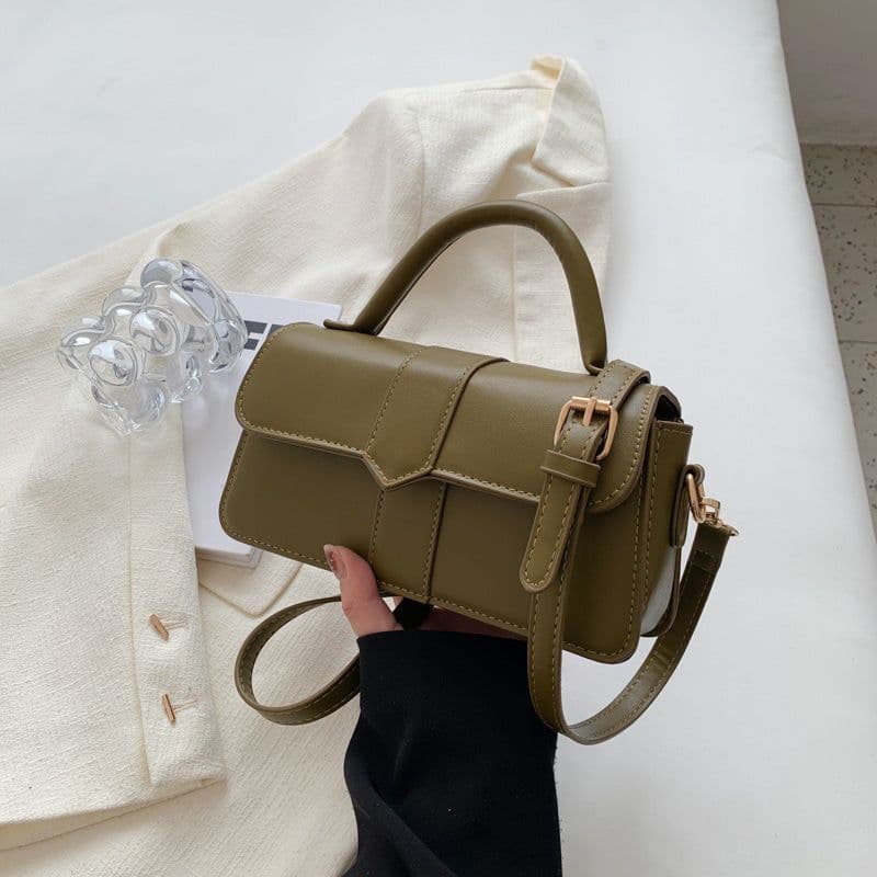 image-Fashenu Single Shoulder Crossbody Bag, Square