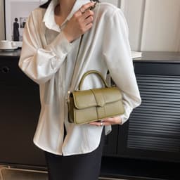 image-Fashenu Single Shoulder Crossbody Bag, Square