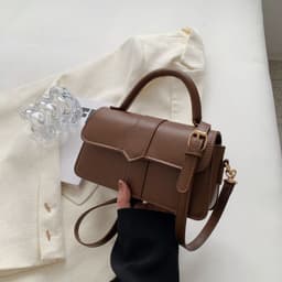 image-Fashenu Single Shoulder Crossbody Bag, Square