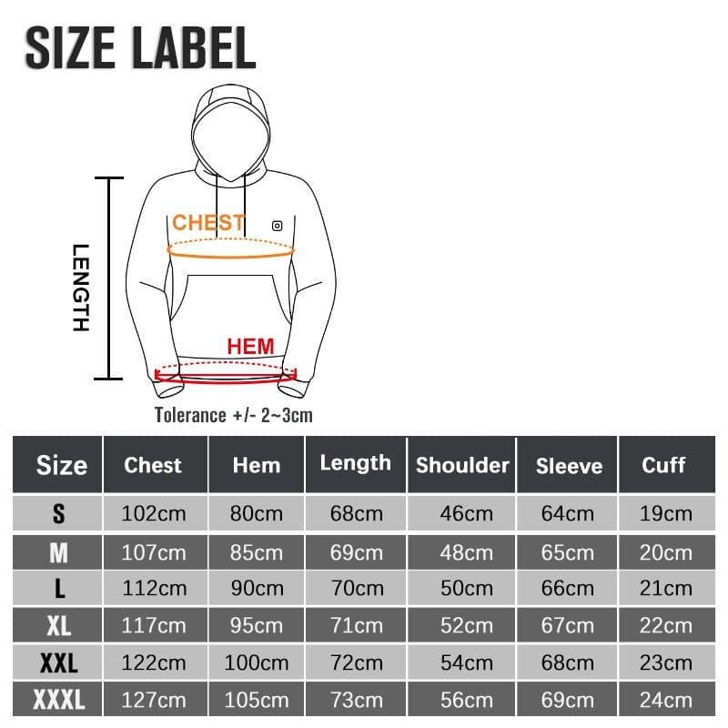 image-Men's USB Heated Hooded Sweatshirt Grey