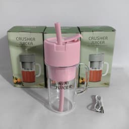 image-Portable Electric Juicer Cup 500ml, 150W Blender
