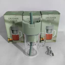 image-Portable Electric Juicer Cup 500ml, 150W Blender