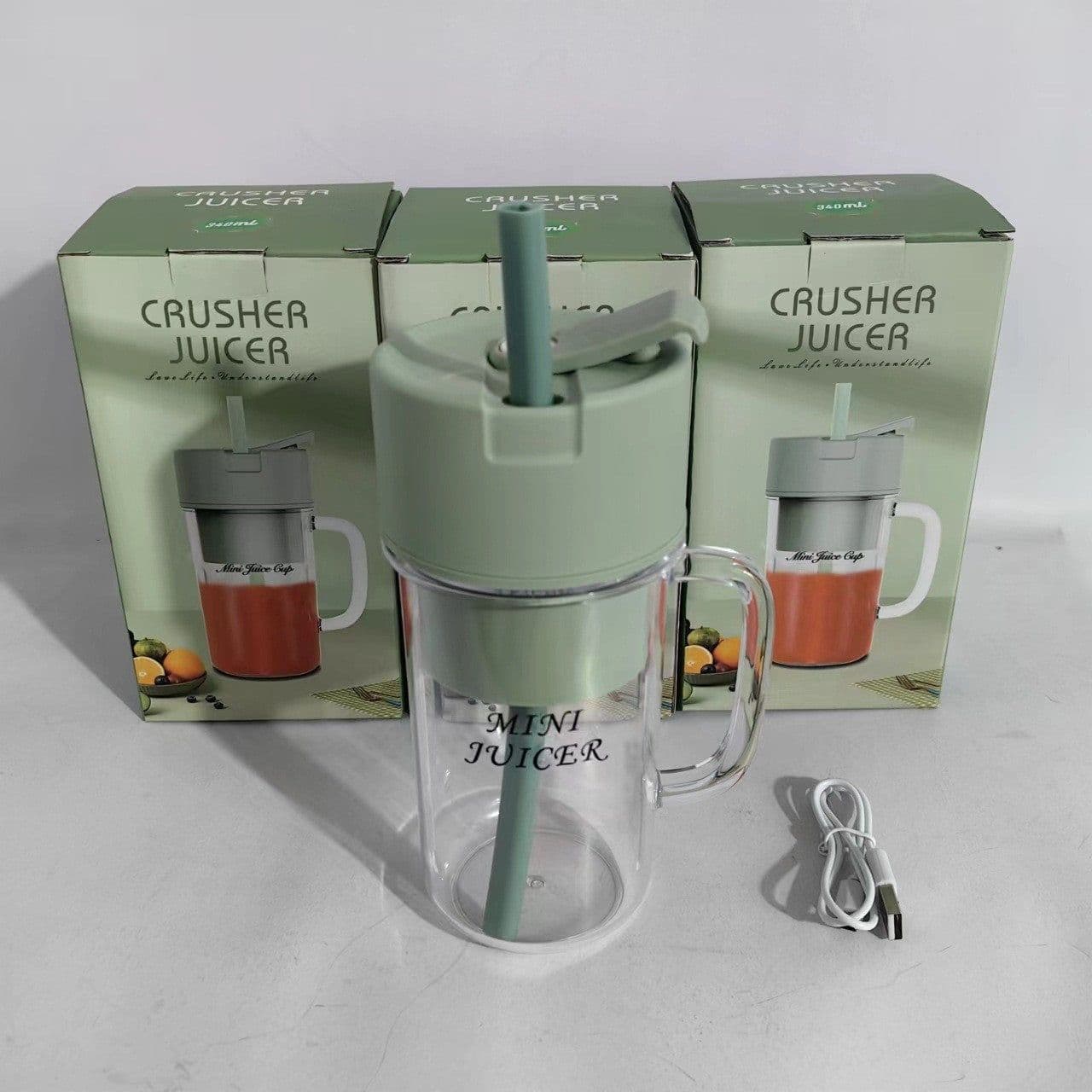 image-Portable Electric Juicer Cup 500ml, 150W Blender