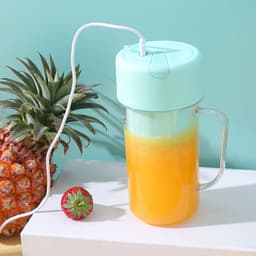 image-Portable Electric Juicer Cup 500ml, 150W Blender
