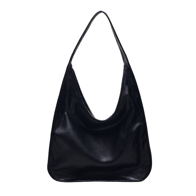 image-Retay Retro Textured PU Shoulder Bag Yellow