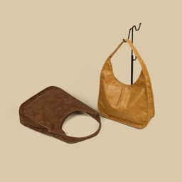 image-Retay Retro Textured PU Shoulder Bag Yellow