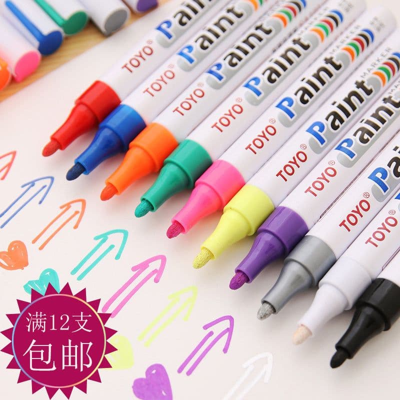 image-Toyo SA101 White Tire Marker Pen 2.0mm