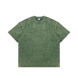 image-INF Men's Cotton T-Shirt Olive Green Loose Fit