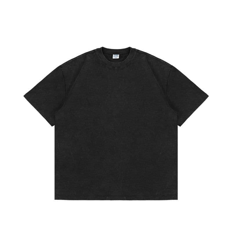 image-INF Men's Cotton T-Shirt Olive Green Loose Fit