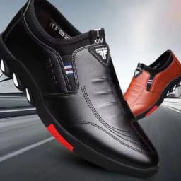 image-Men's Casual Leather Shoes LP-1 Lace-Up