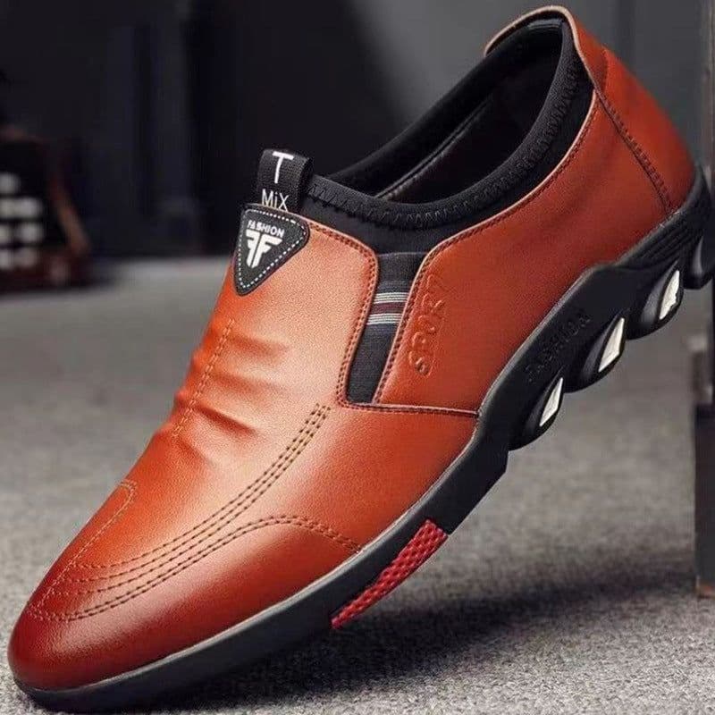 image-Men's Casual Leather Shoes LP-1 Lace-Up