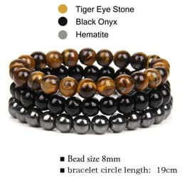 image-Rose Quartz Agate Elastic Bracelet for Women