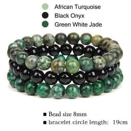 image-Rose Quartz Agate Elastic Bracelet for Women