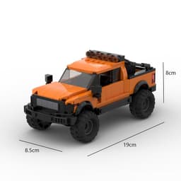 image-MOC Ford Raptor F150 8-Grid Car Racing Building Blocks