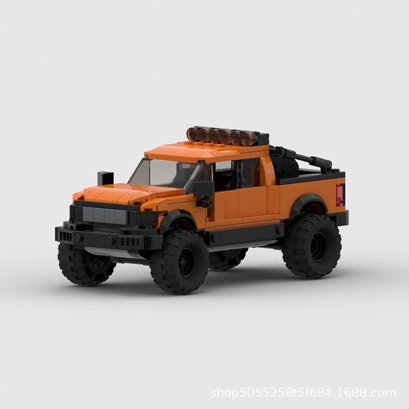image-MOC Ford Raptor F150 8-Grid Car Racing Building Blocks