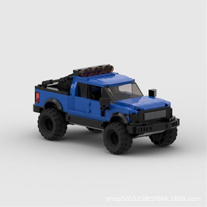 image-MOC Ford Raptor F150 8-Grid Car Racing Building Blocks