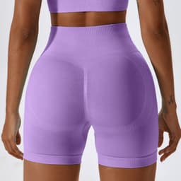 image-Zechuang Seamless Yoga Shorts High-Waisted Women's L