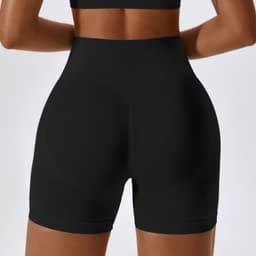 image-Zechuang Seamless Yoga Shorts High-Waisted Women's L