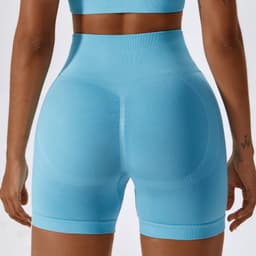 image-Zechuang Seamless Yoga Shorts High-Waisted Women's L