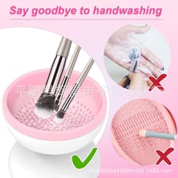 image-USB Electric Makeup Brush Cleaner with Auto Dry