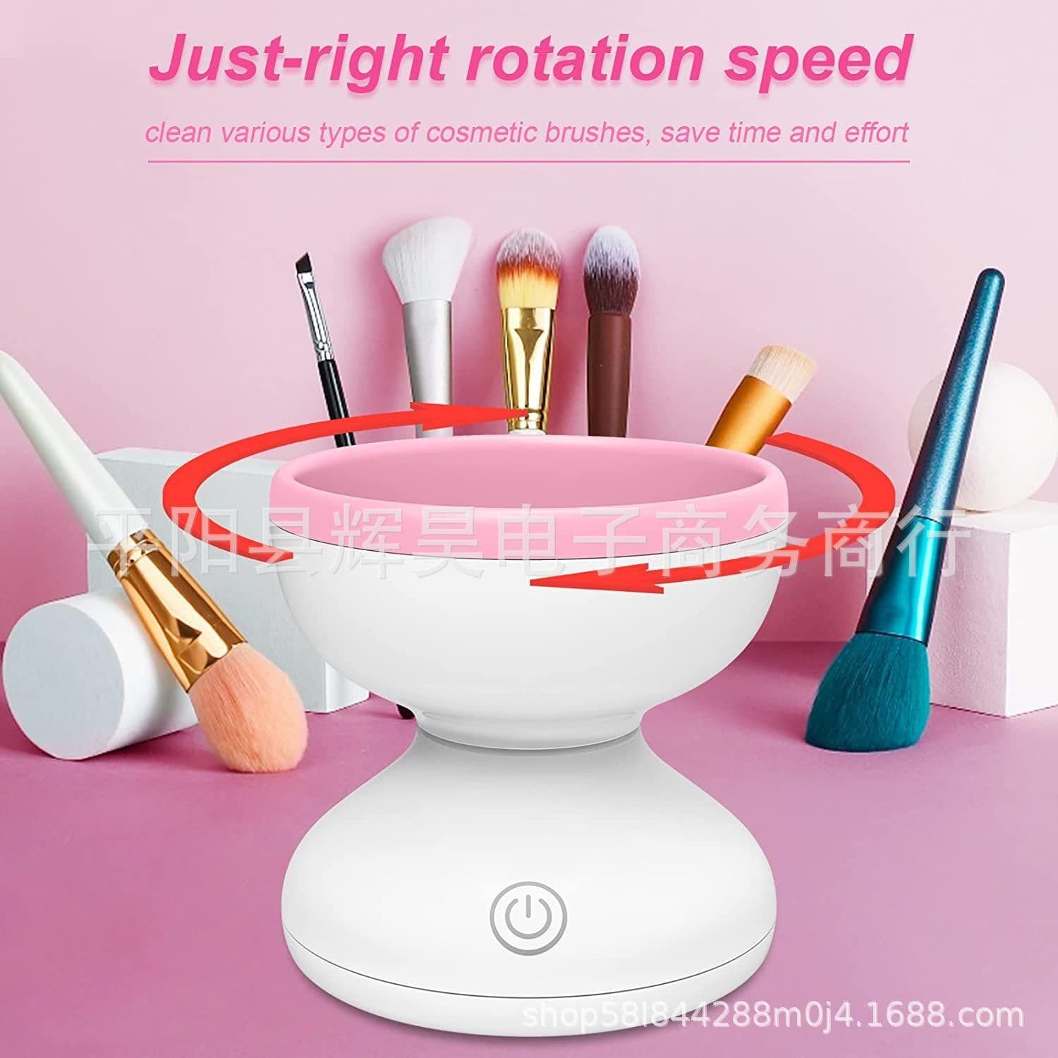 image-USB Electric Makeup Brush Cleaner with Auto Dry
