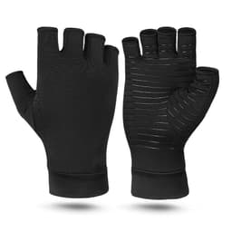 image-BORDER FOR TRAVELER Copper Fiber Half-Finger Training Gloves