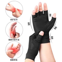 image-BORDER FOR TRAVELER Copper Fiber Half-Finger Training Gloves