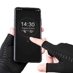 image-BORDER FOR TRAVELER Copper Fiber Half-Finger Training Gloves