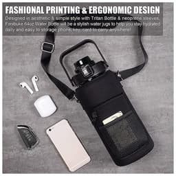 image-Diving Material Kettle Cup Cover With Strap