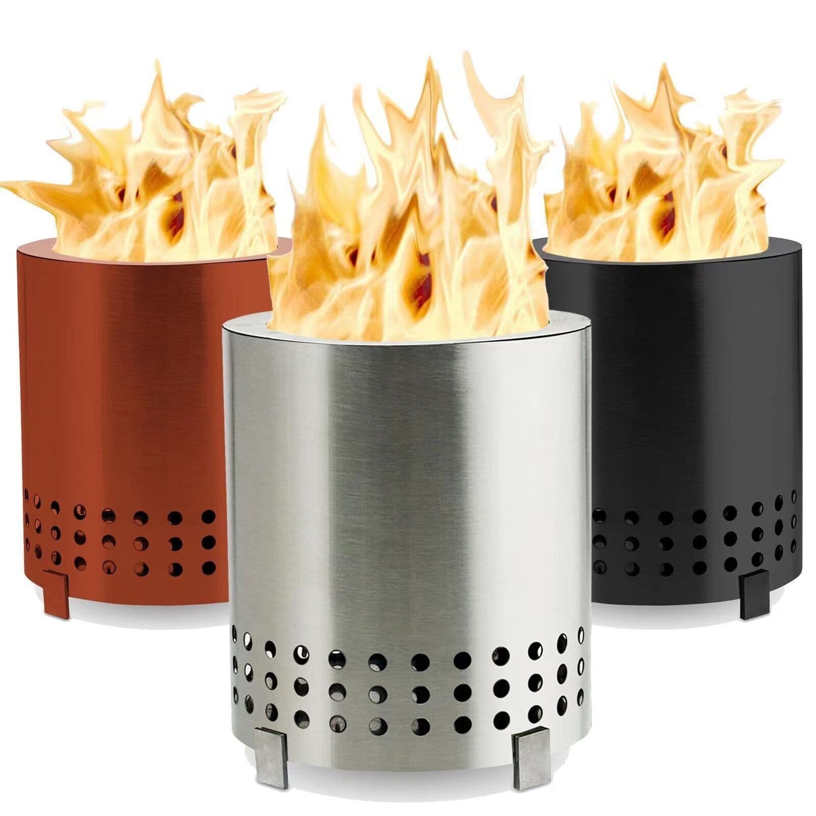image-Portable Stainless Steel Grill Hand Warmer