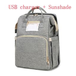 image-Portable Folding Crib Mummy Bag Portable