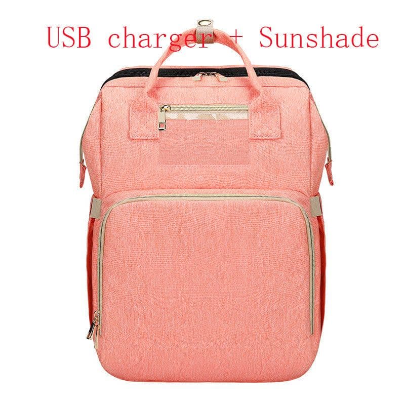 image-Portable Folding Crib Mummy Bag Portable
