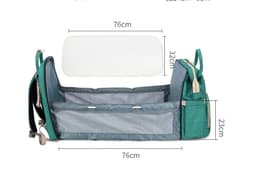 image-Portable Folding Crib Mummy Bag Portable