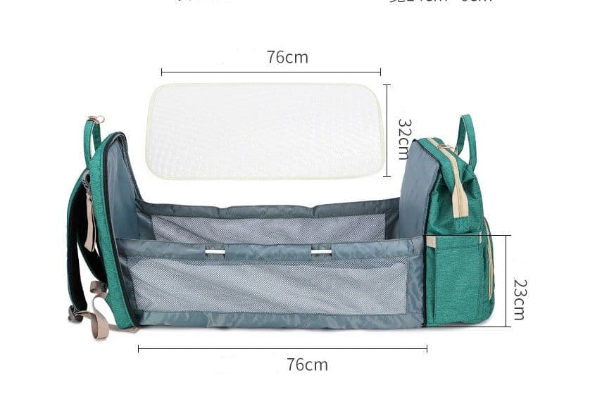 image-Portable Folding Crib Mummy Bag Portable