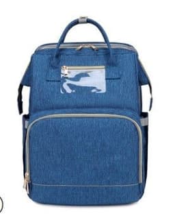 image-Portable Folding Crib Mummy Bag Portable