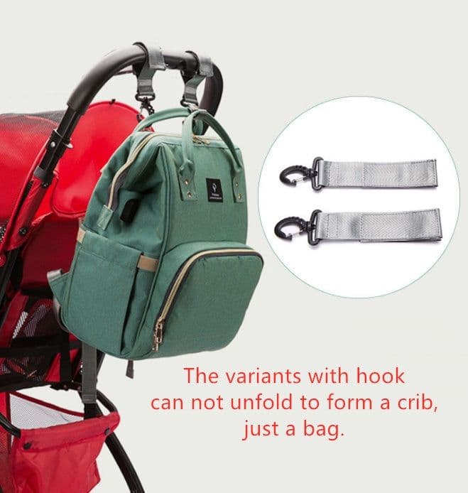 image-Portable Folding Crib Mummy Bag Portable
