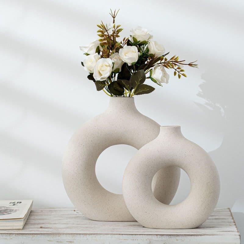 image-New Style Biscuit Vase Frosted Particle Flower Arranging Device