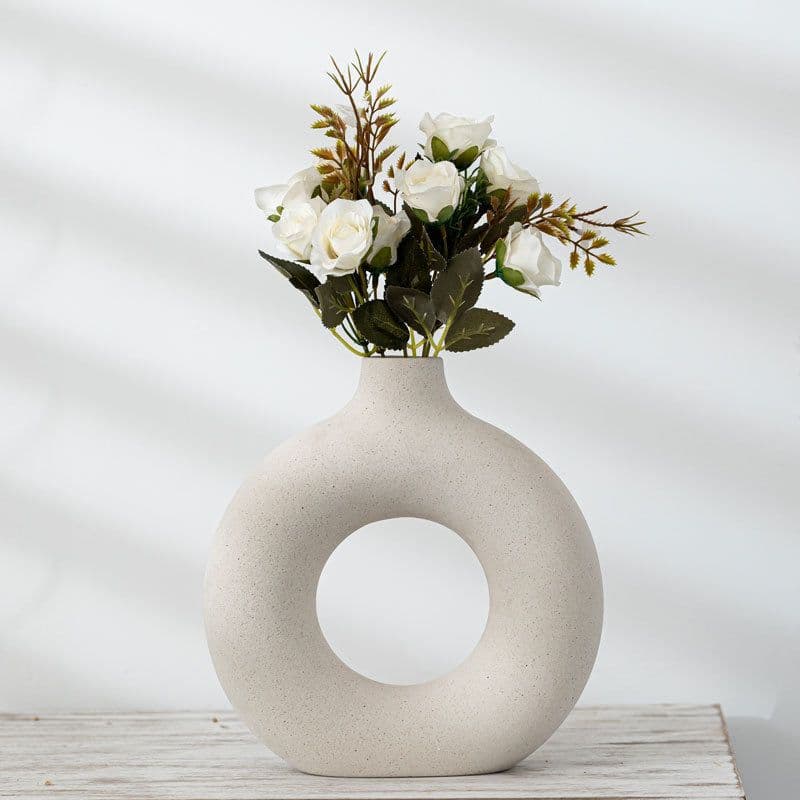 image-New Style Biscuit Vase Frosted Particle Flower Arranging Device