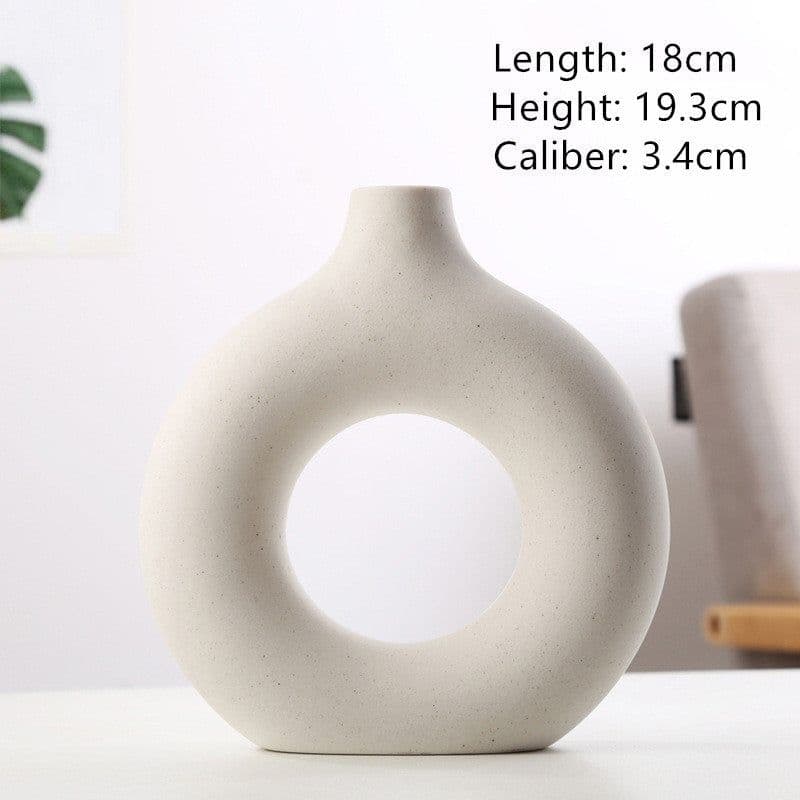 image-New Style Biscuit Vase Frosted Particle Flower Arranging Device