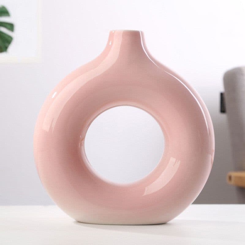 image-New Style Biscuit Vase Frosted Particle Flower Arranging Device