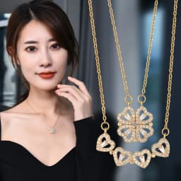 image-Variety Four-leaf Clover Non-fading Light Luxury Titanium Steel Necklace