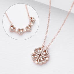 image-Variety Four-leaf Clover Non-fading Light Luxury Titanium Steel Necklace