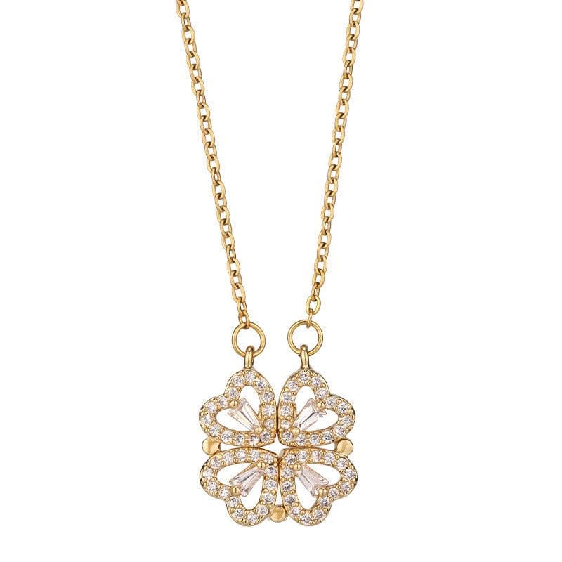 image-Variety Four-leaf Clover Non-fading Light Luxury Titanium Steel Necklace